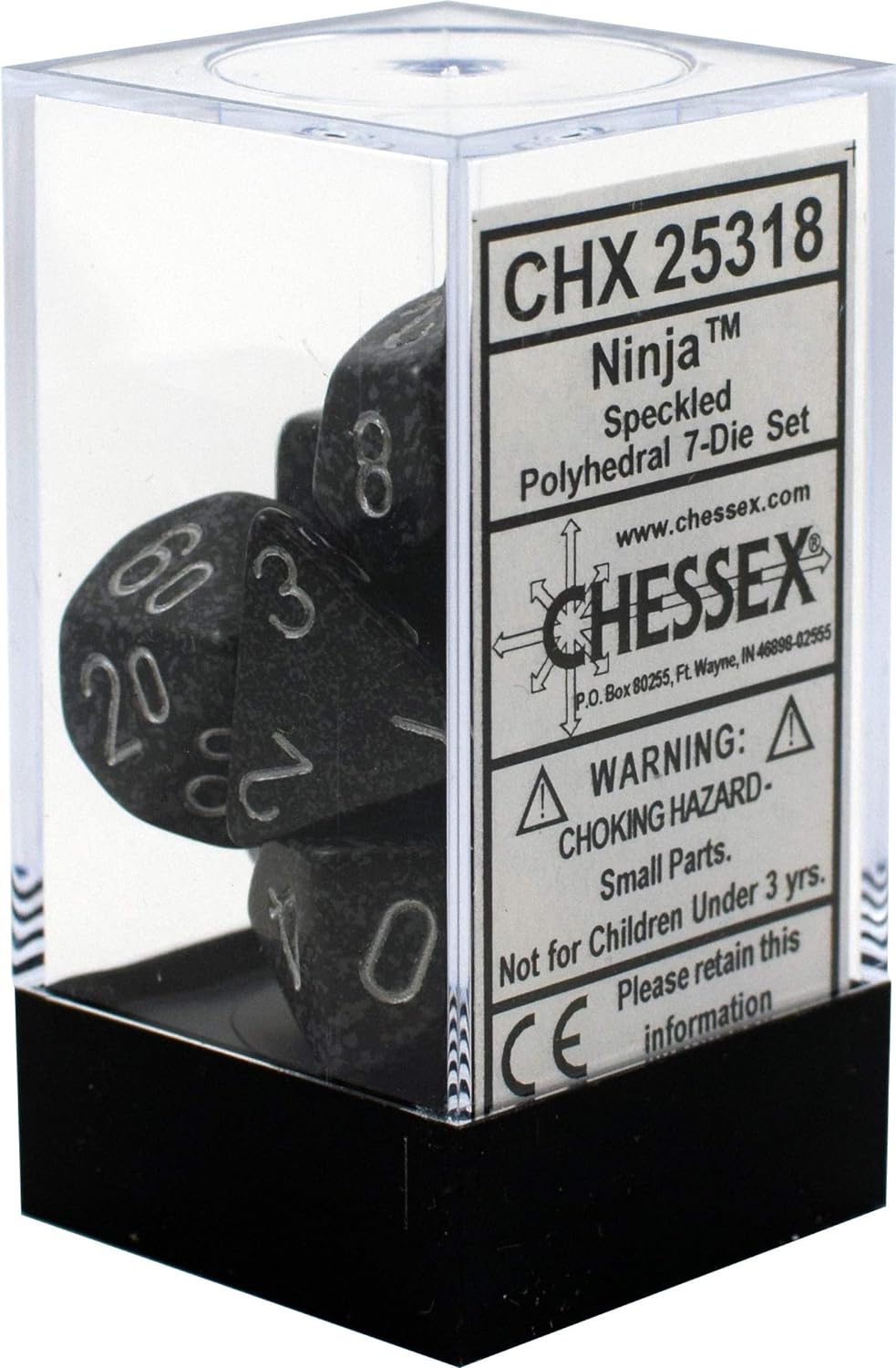 Chessex Dice Set: Speckled Ninja Set (7)