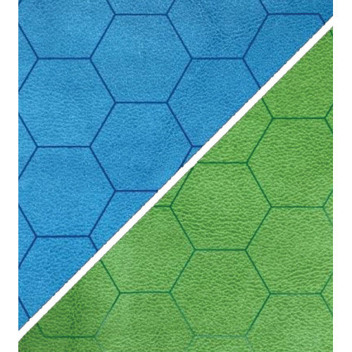 Reversible Battlemat: 1-inch Hex - Blue/Green (23.5" x 26")