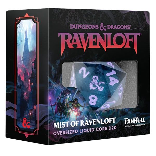 FanRoll Liquid Core D20: Mist of Ravenloft (Oversized)