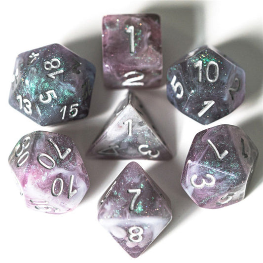 Foam Brain Games Dice Set: Night Sky Aurora (7)