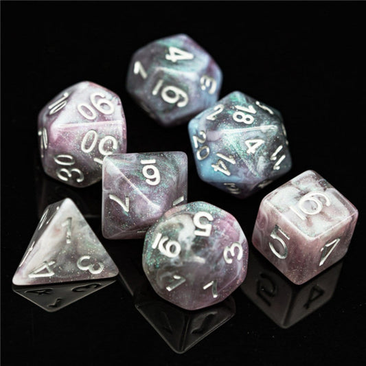 Foam Brain Games Dice Set: Night Sky Aurora (7)