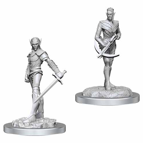 D&D Nolzur's Marvelous Unpainted Minis: W18 Drow Fighters