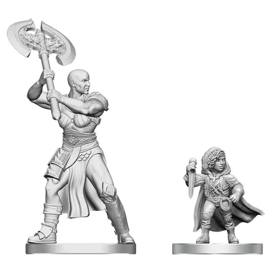 D&D Nolzur's Marvelous Unpainted Minis: Goliath Barbarian & Halfling Rogue