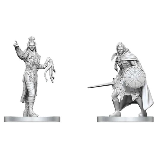 D&D Nolzur's Marvelous Unpainted Minis: Drow Elite Warrior & Drow Priestess of Lolth