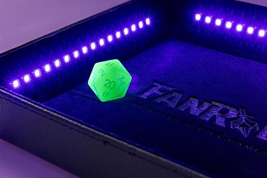 Shadow Light: Dice Tray w/ Black Light & d20