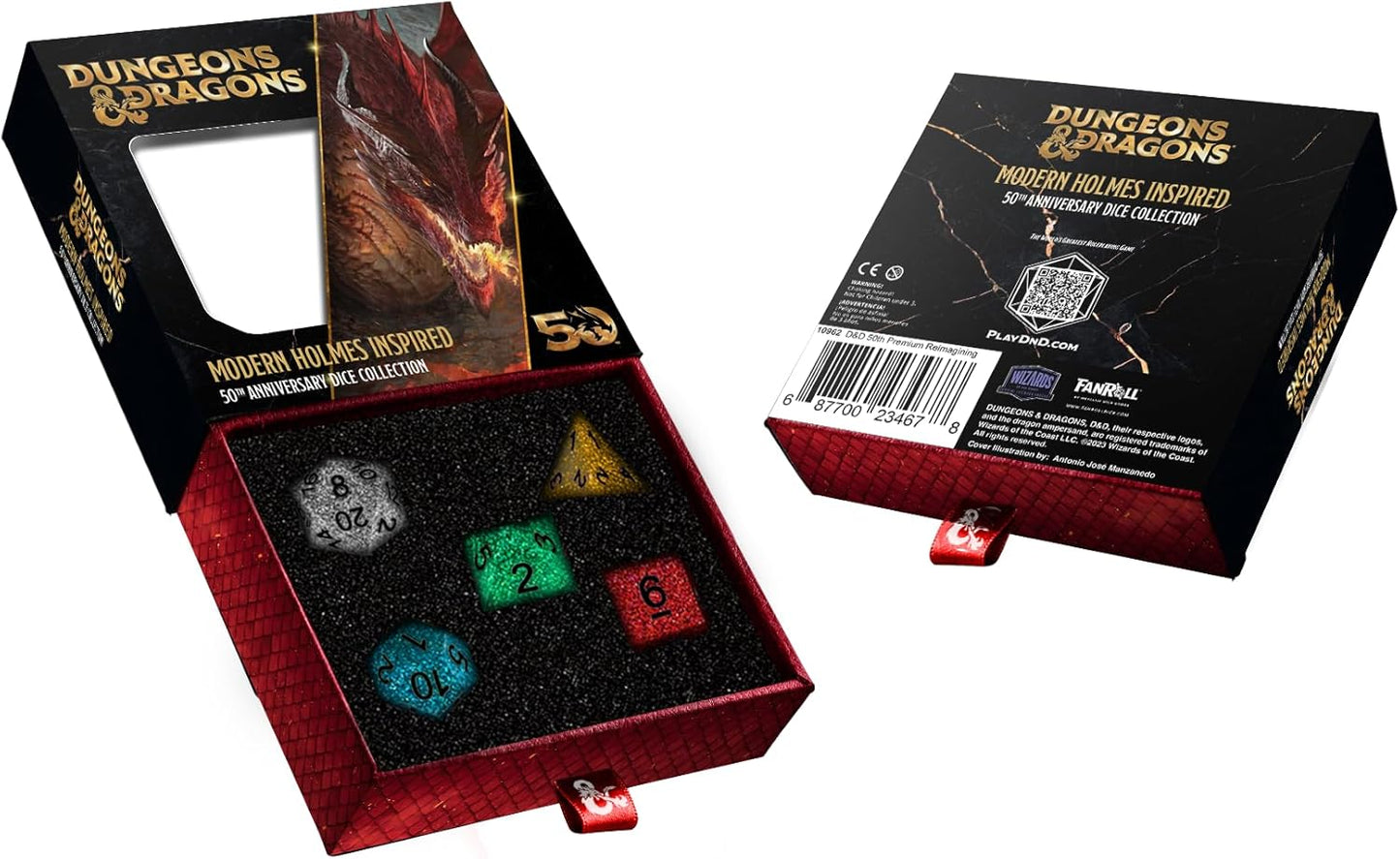 FanRoll Dice Set: D&D 50th Anniversary - Retro Holmes Inspired