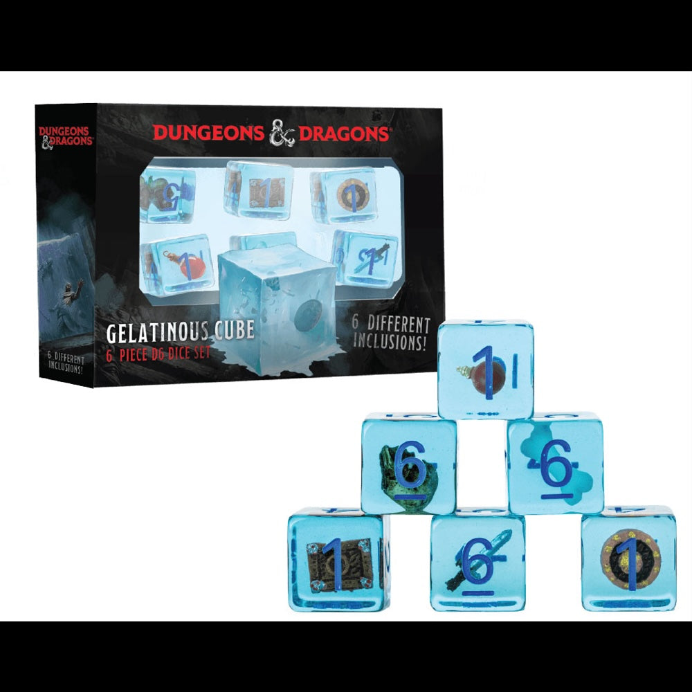 D&D Inclusion: 16mm Gelatinous Cube d6 (6)