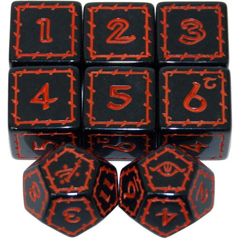 The One Ring 2E RPG: Black Dice Set