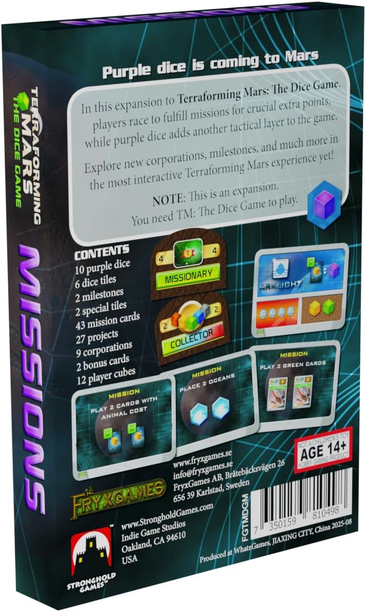 Terraforming Mars: The Dice Game - Missions Expansion