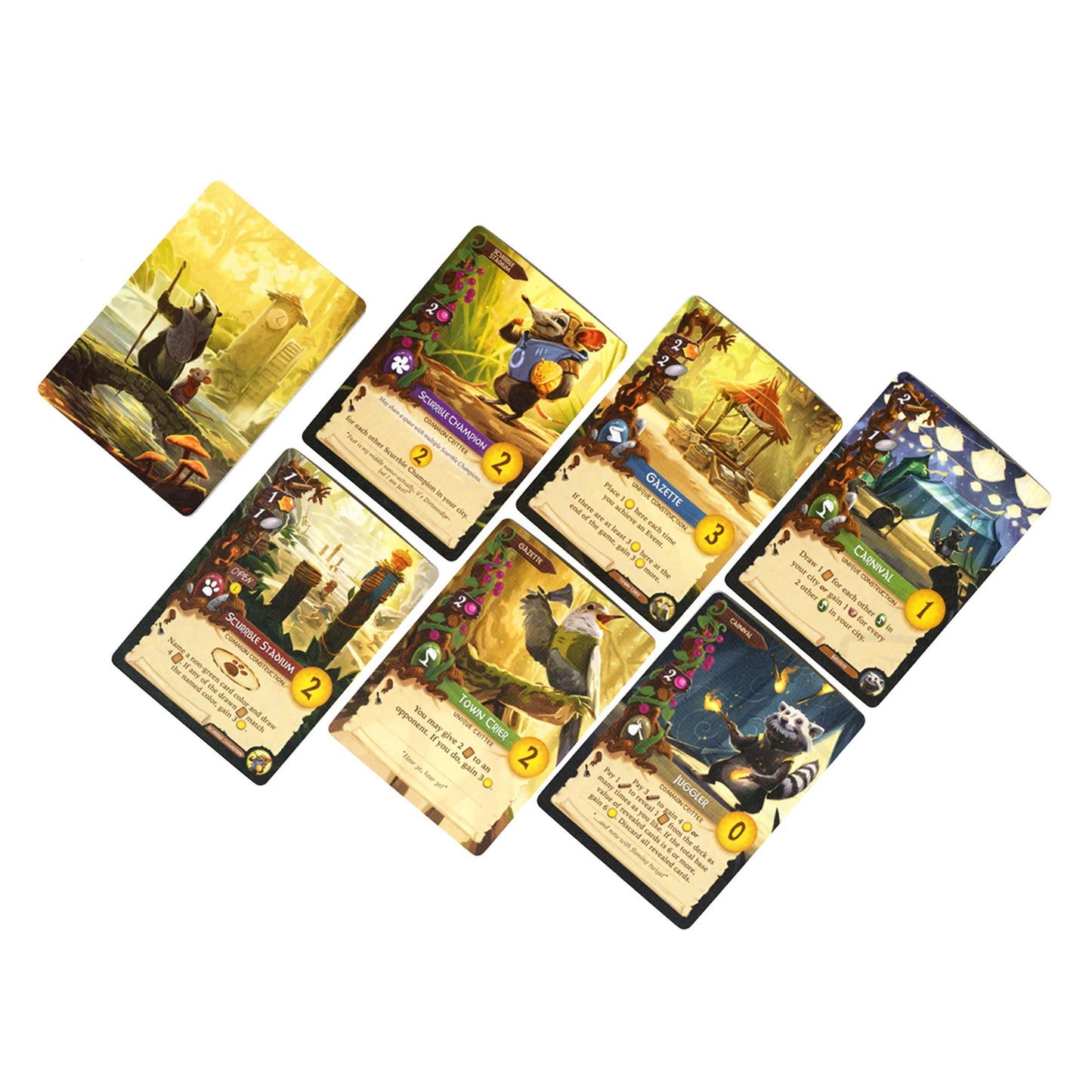 Everdell: Legends, Extra! Extra!, and Rugwort Card Expansion