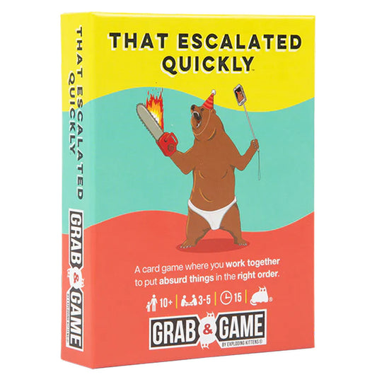 That Escalated Quickly: Grab & Game Edition