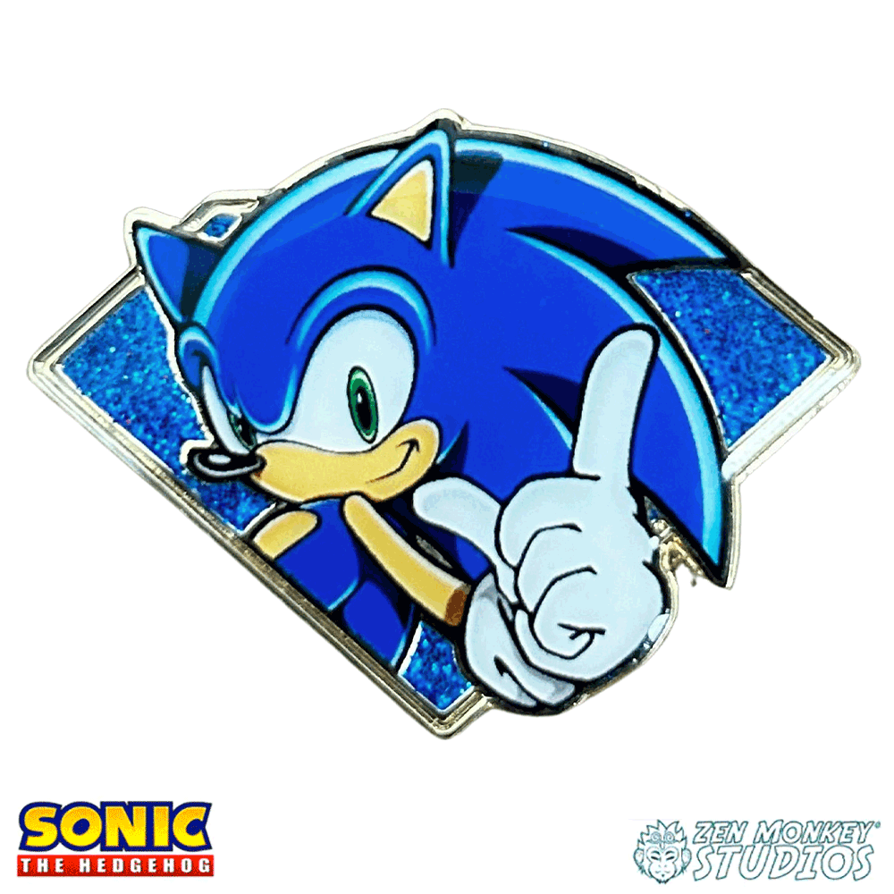 Enamel Pin: Sonic the Hedgehog - Emerald Sonic (Golden Series 2)