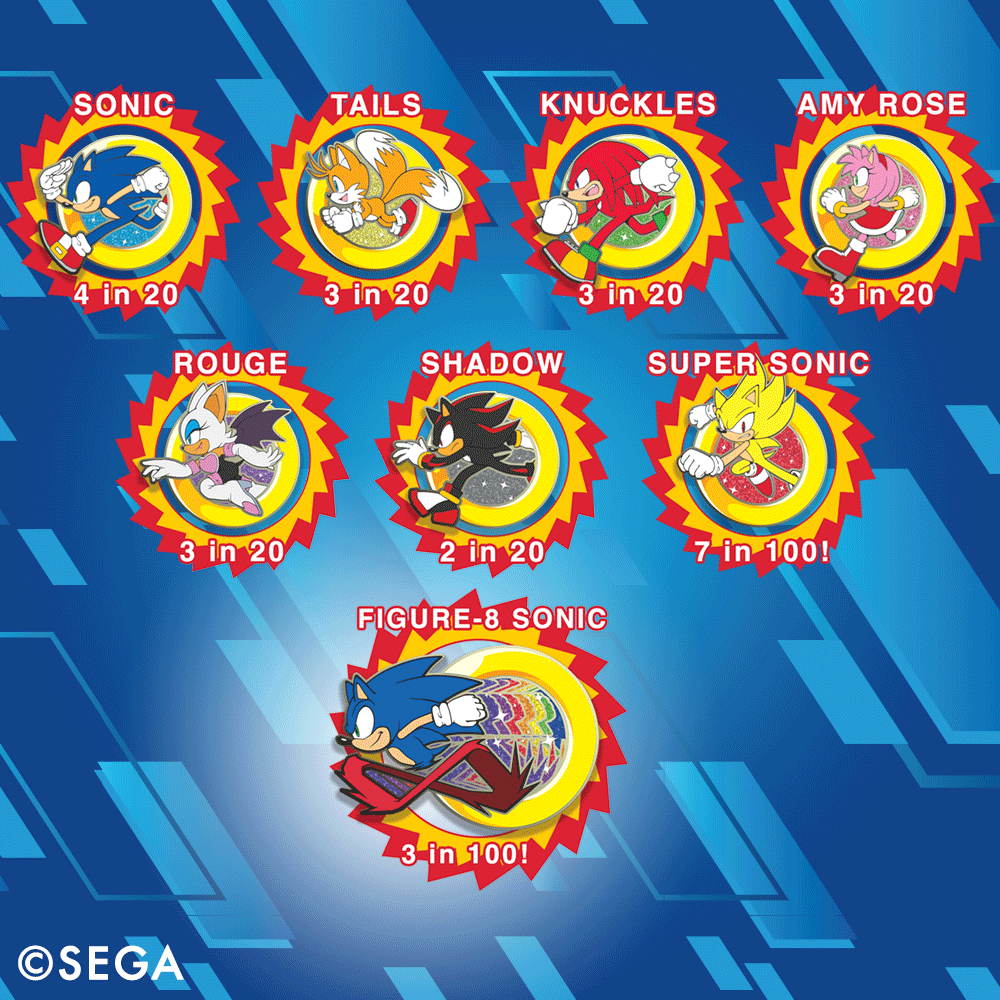 Enamel Pin Blind Bag: Sonic the Hedgehog - Character Ring Series