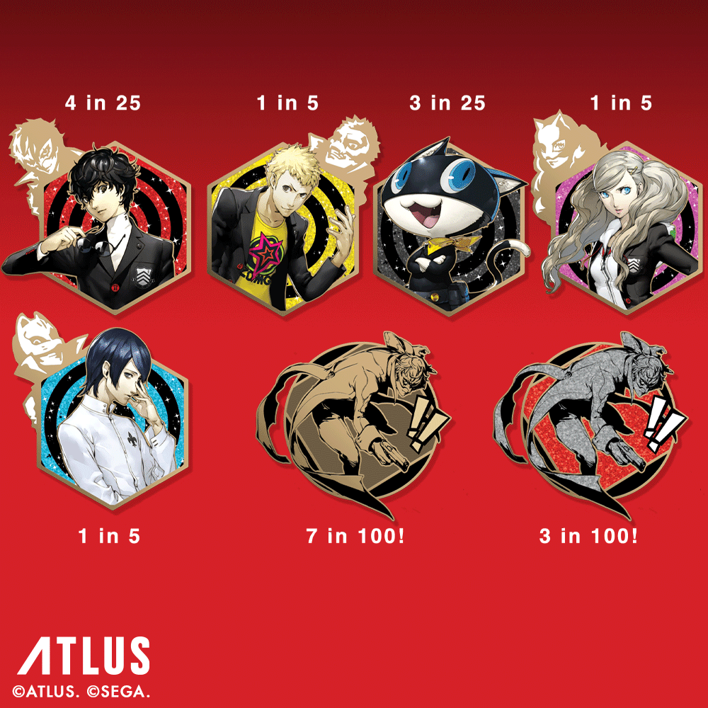 Enamel Pin Blind Bag: Persona 5 Royal - The Phantom Thieves Part 1