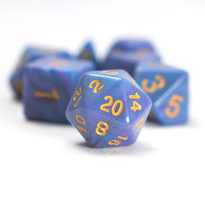 Sirius Dice Set: Unicorn - Blue (7-Set)