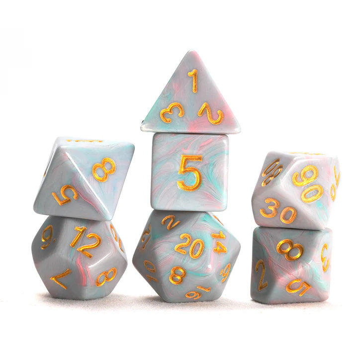 Sirius Dice Set: Unicorn - Teal (7-Set)