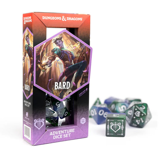 Sirius D&D Adventure Dice Set: Bard - Blue/Green (15-Set)