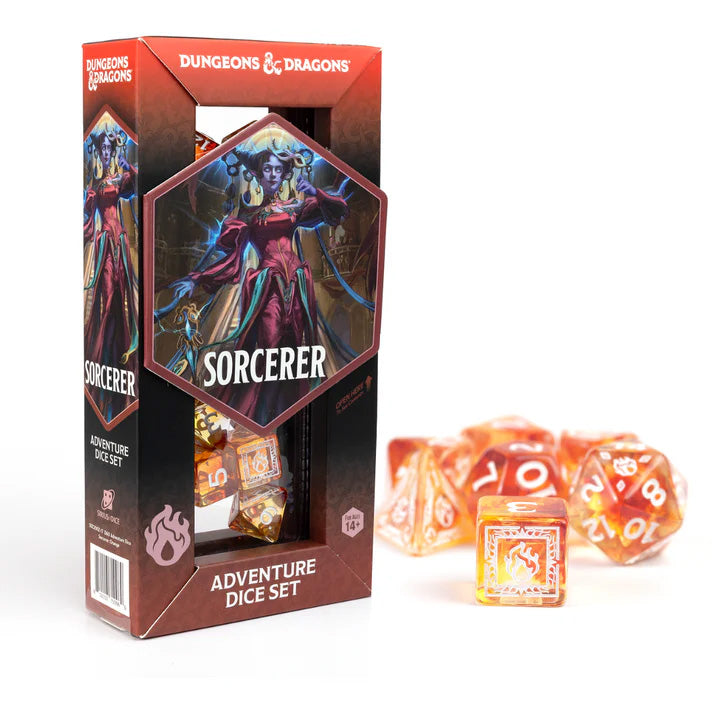 Sirius D&D Adventure Dice Set: Sorcerer - Orange (16-Set)