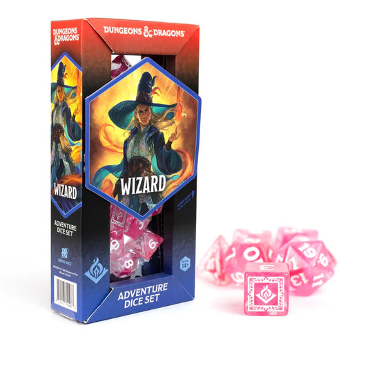 Sirius D&D adventure Dice Set: Wizard - Fuchsia (16-Set)