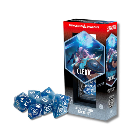 Sirius D&D Adventure Dice Set: Cleric - White/Blue (14)
