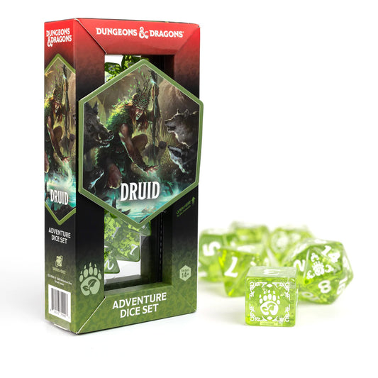 Sirius D&D Adventure Dice Set: Druid - Green (15) [2024 Version]
