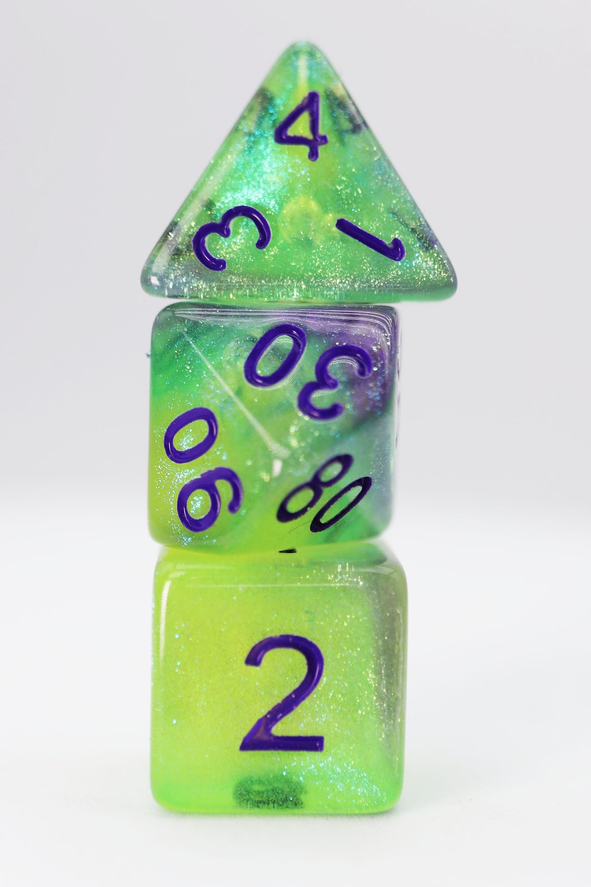 Foam Brain Games Dice Set: Glow in the Dark - Luminescent Jellyfish (7)