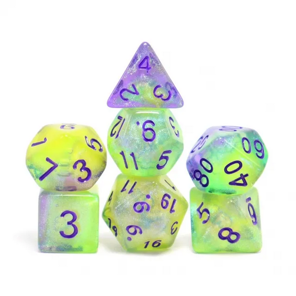 Foam Brain Games Dice Set: Glow in the Dark - Luminescent Jellyfish (7)