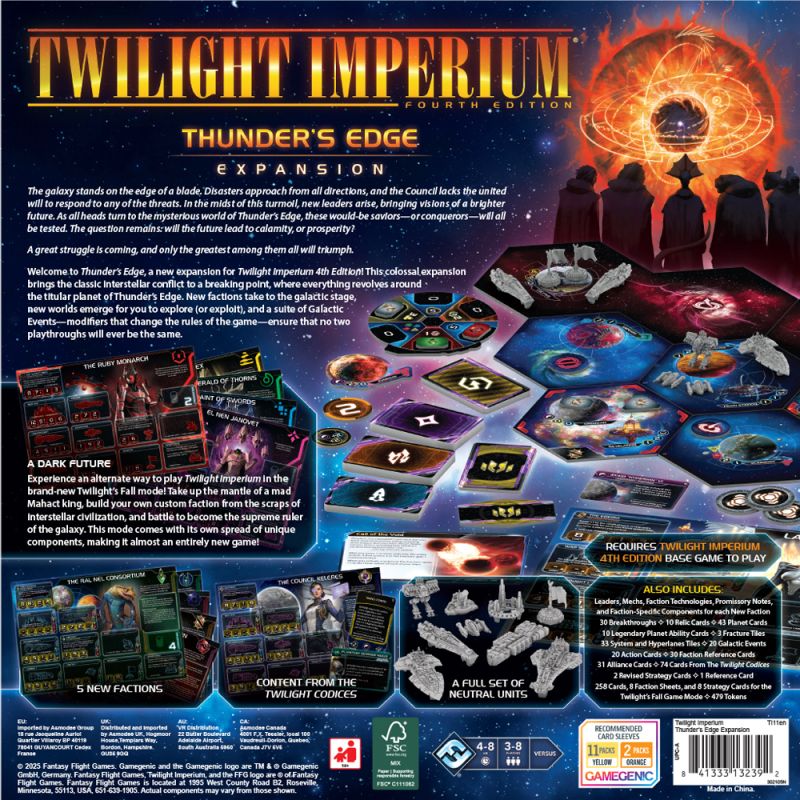 Twilight Imperium 4E: Thunder's Edge Expansion