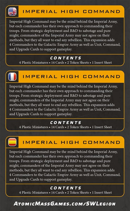 Star Wars Legion: Imperial High Command