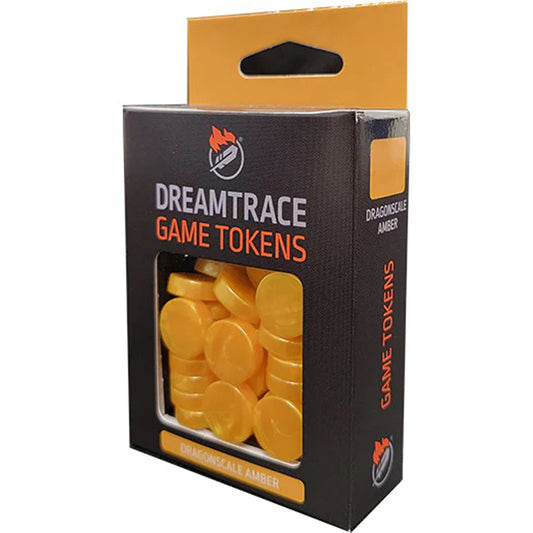 Dreamtrace Game Tokens: Dragonscale Amber (40)