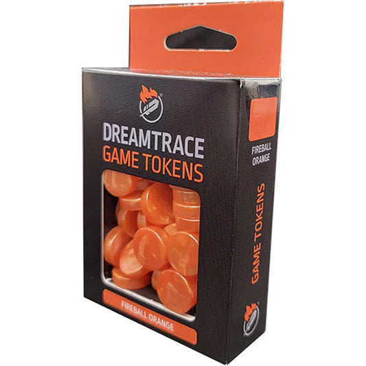 Dreamtrace Game Tokens: Fireball Orange (40)