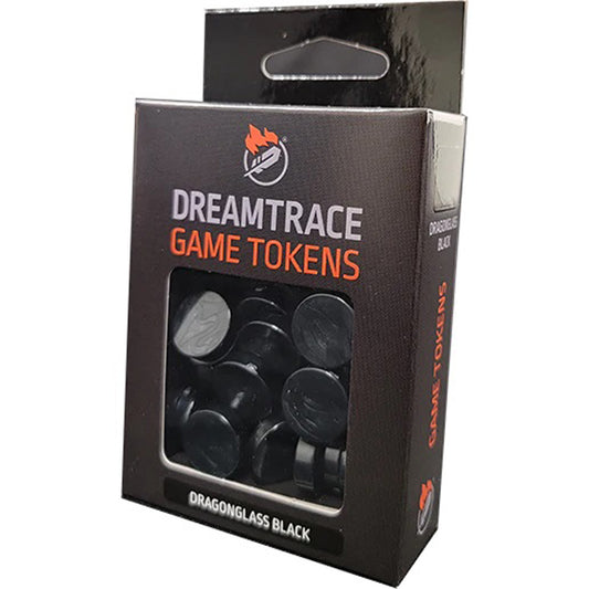 Dreamtrace Game Tokens: Dragonglass Black (40)
