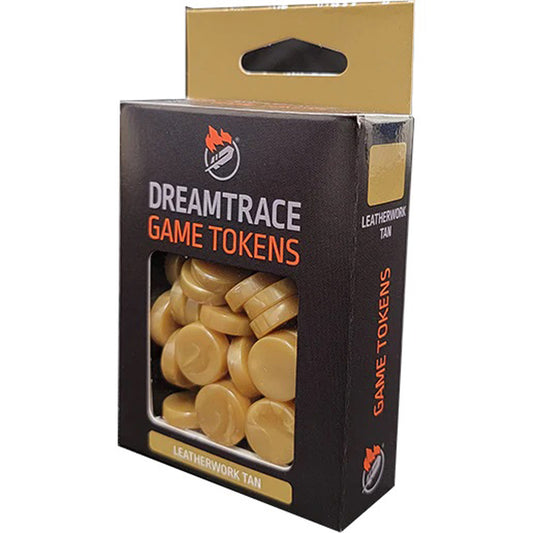 Dreamtrace Game Tokens: Leatherwork Tan (40)