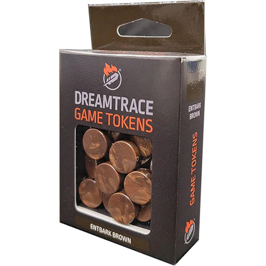 Dreamtrace Game Tokens: Entbark Brown (40)
