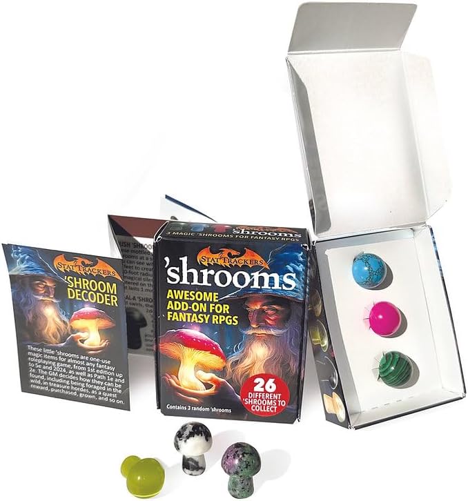 Stat Trackers 'shrooms: 3 Random Shrooms + Decoder