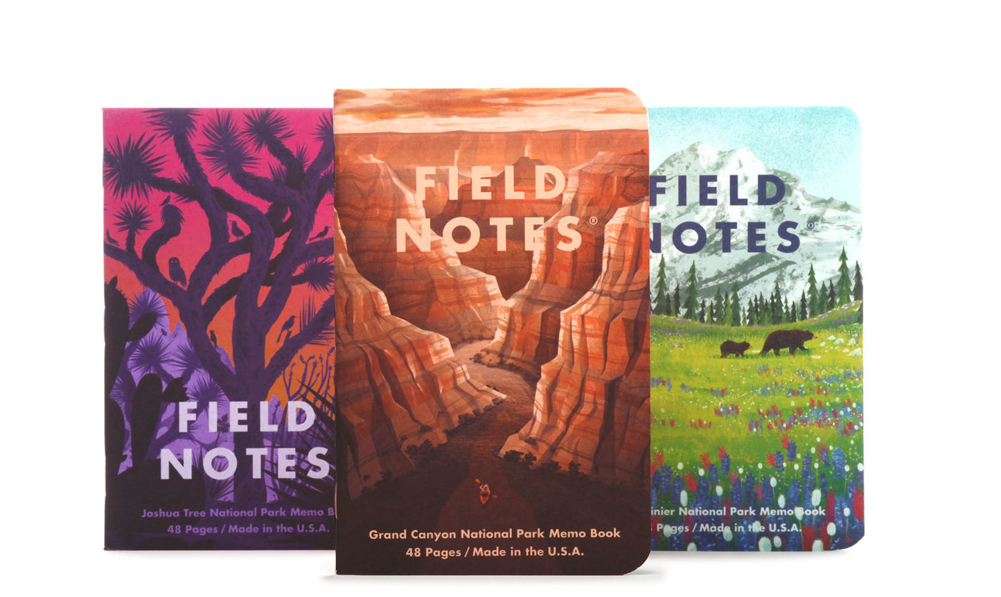 Field Notes 3-Pack: National Parks Series B - Grand Canyon, Joshua Tree, Mount Rainier