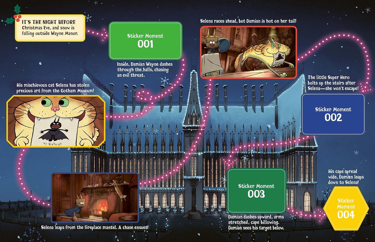 Merry Little Batman: A Sticker Storybook Adventure