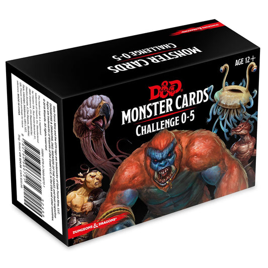 D&D 5E RPG: Spellbook Cards - Monster Cards 0-5