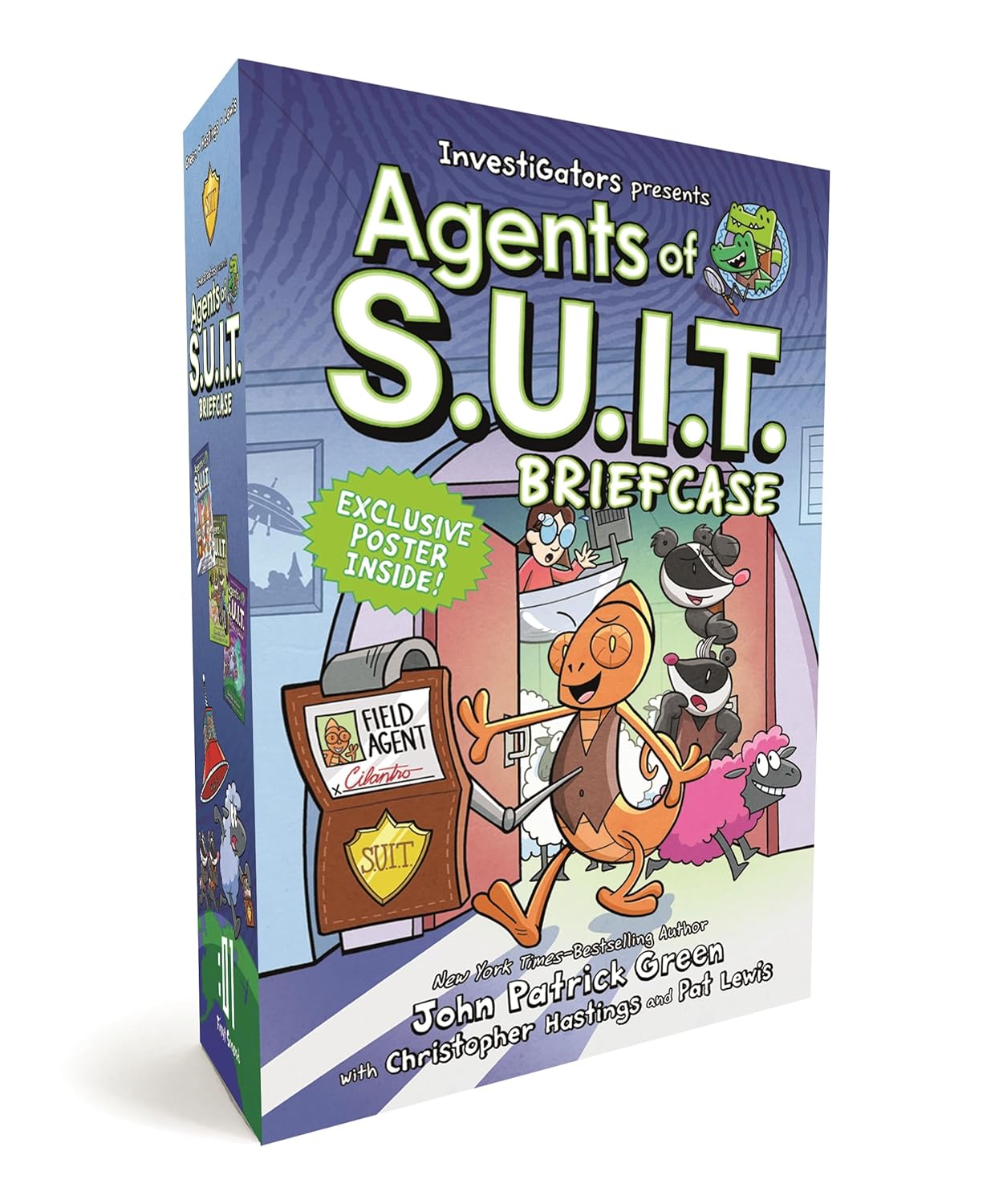 InvestiGators: Agents of S.U.I.T. Boxed Set Briefcase: Agents of S.U.I.T., From Badger to Worse, and Wild Ghost Chase (Hardcover)