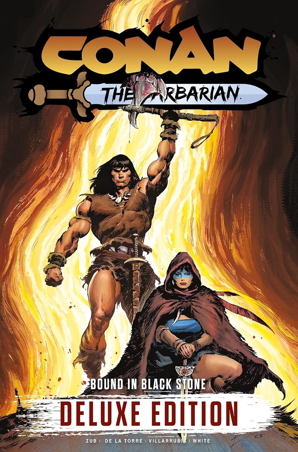 Conan the Barbarian Vol. 1: Bound In Black Stone Deluxe Edition (Hardcover)