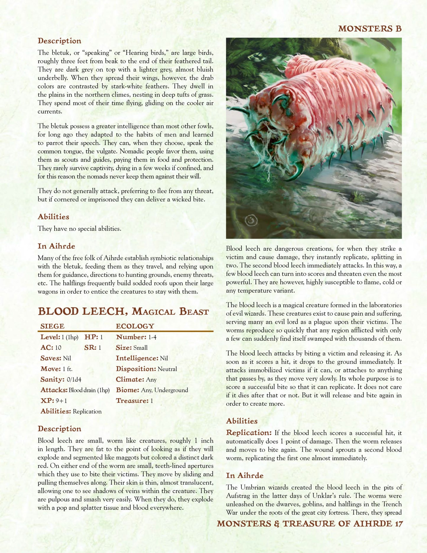 Castles & Crusades: After Winter Dark - Monsters & Treasures of Aihrde