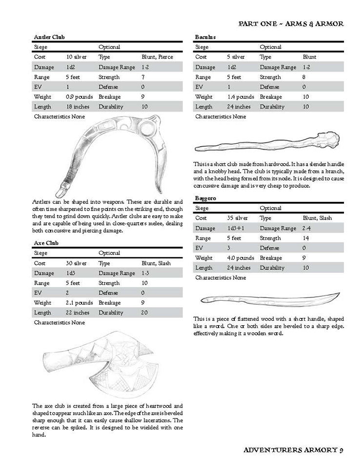 Castles & Crusades: Adventurers Armory