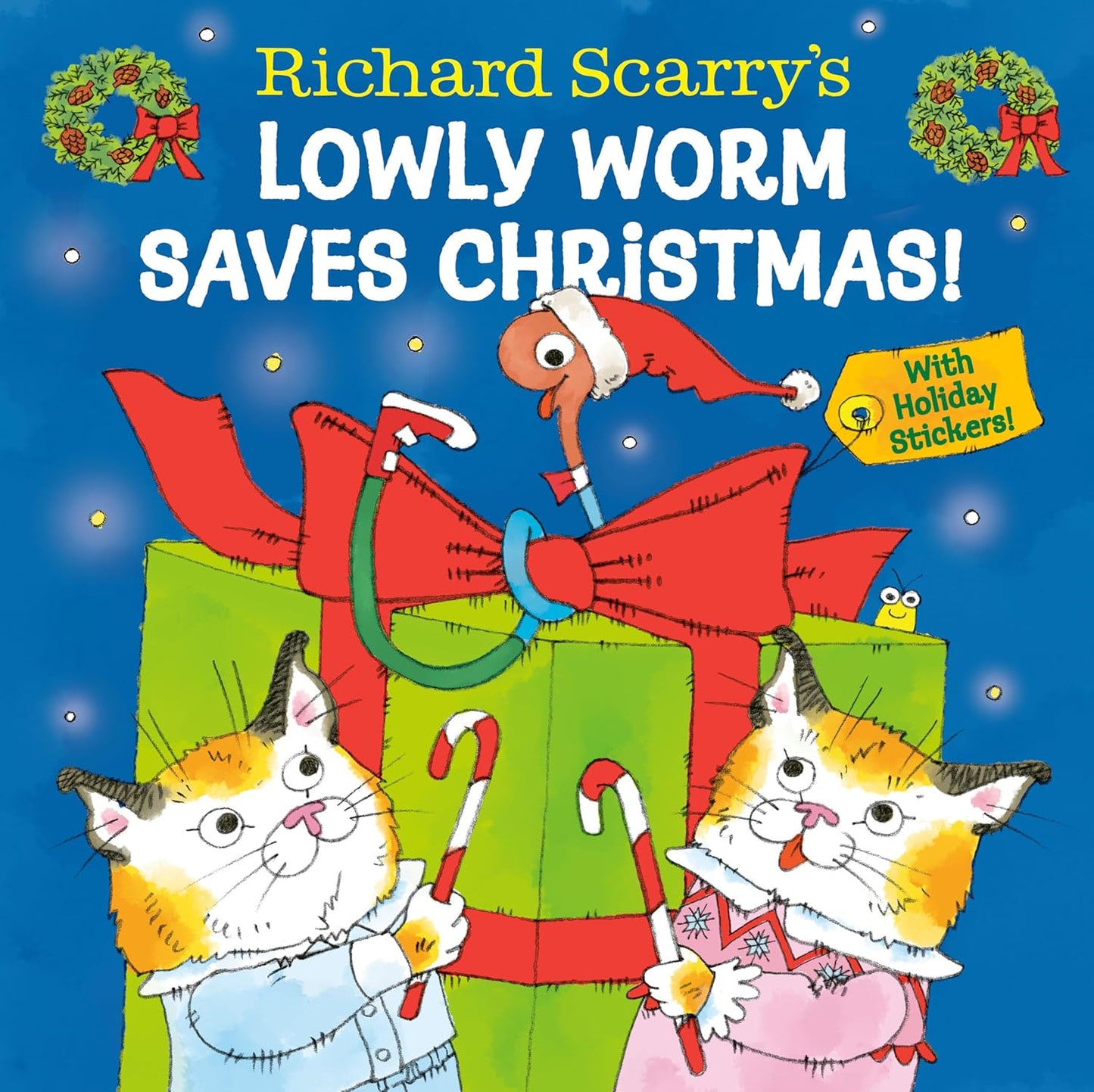 Richard Scarry's Lowly Worm Saves Christmas! (Hardcover)