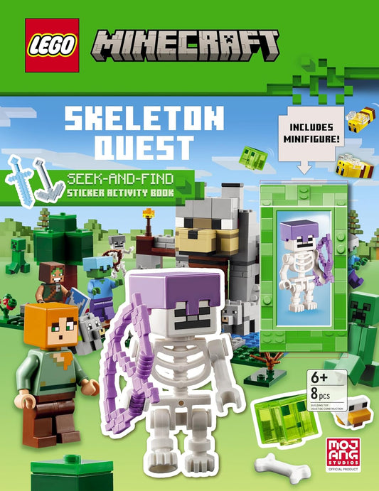 Skeleton Quest (LEGO Minecraft): A Seek & Find Sticker Activity Book