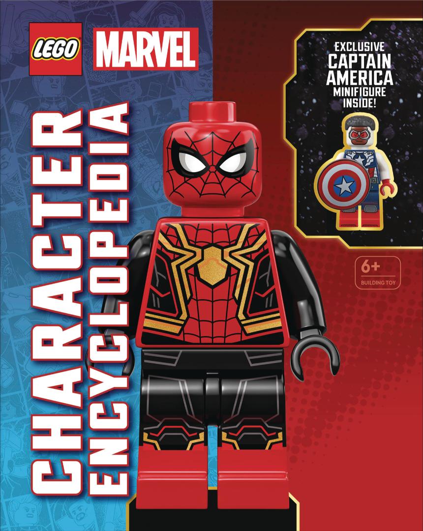 LEGO Marvel Character Encyclopedia: With Exclusive Captain America Minifigure (Hardcover)