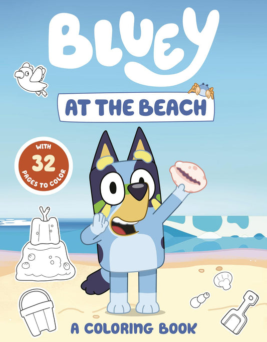 Bluey: At the Beach: A Coloring Book
