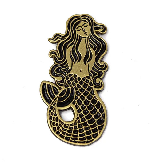 These Are Things Enamel Pin: Golden Mermaid