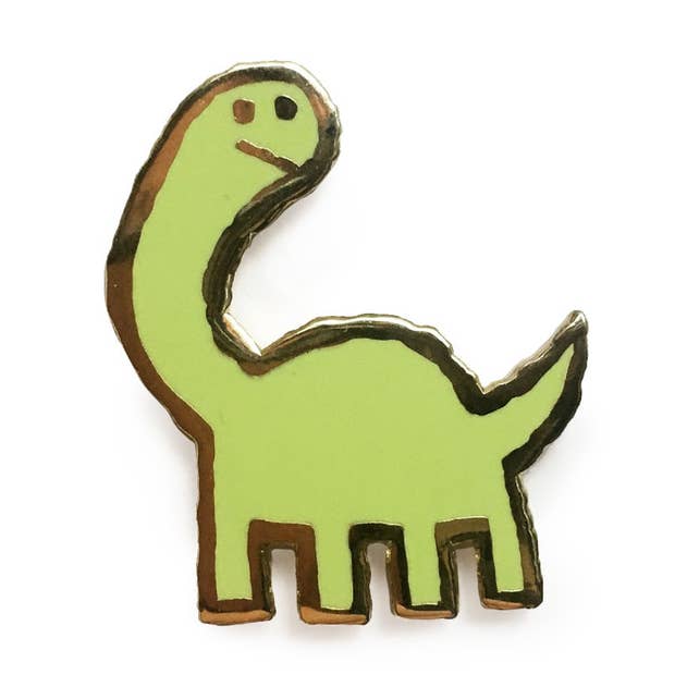 The Scott C Shop Enamel Pin: Long Neck