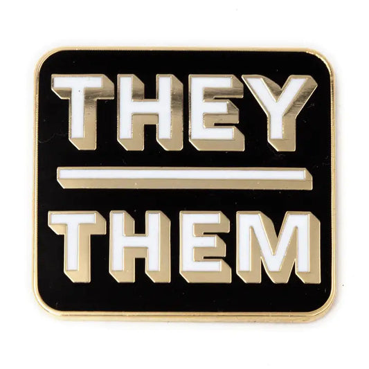 These Are Things Enamel Pin: They/Them