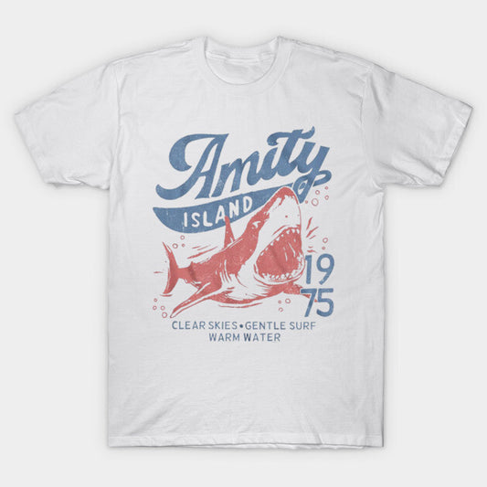 T-Shirt: Amity Island 1975 - White